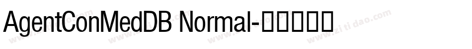 AgentConMedDB Normal字体转换